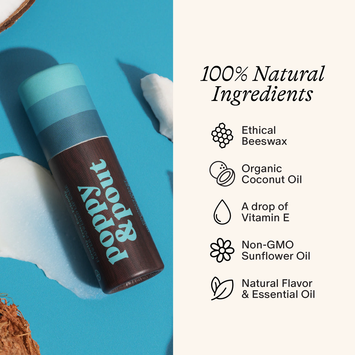 Lip Balm, Retro Surf, Coconut Coast