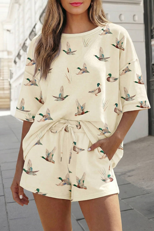 Mallard Duck Shorts Set