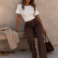Ruched Waist Dolman Sleeve Top