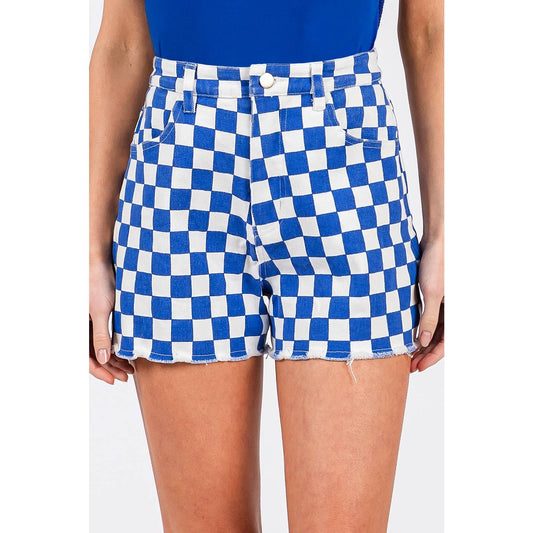 GAME DAY CHECKERED SHORTS