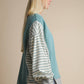 Oversized Striped Casual Knit Top