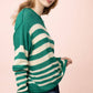 Striped Oversized Knit Sweater