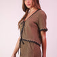 Wave Knit Top & Shorts Set