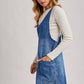 DENIM WASHED OVERALL POCKET DRESS