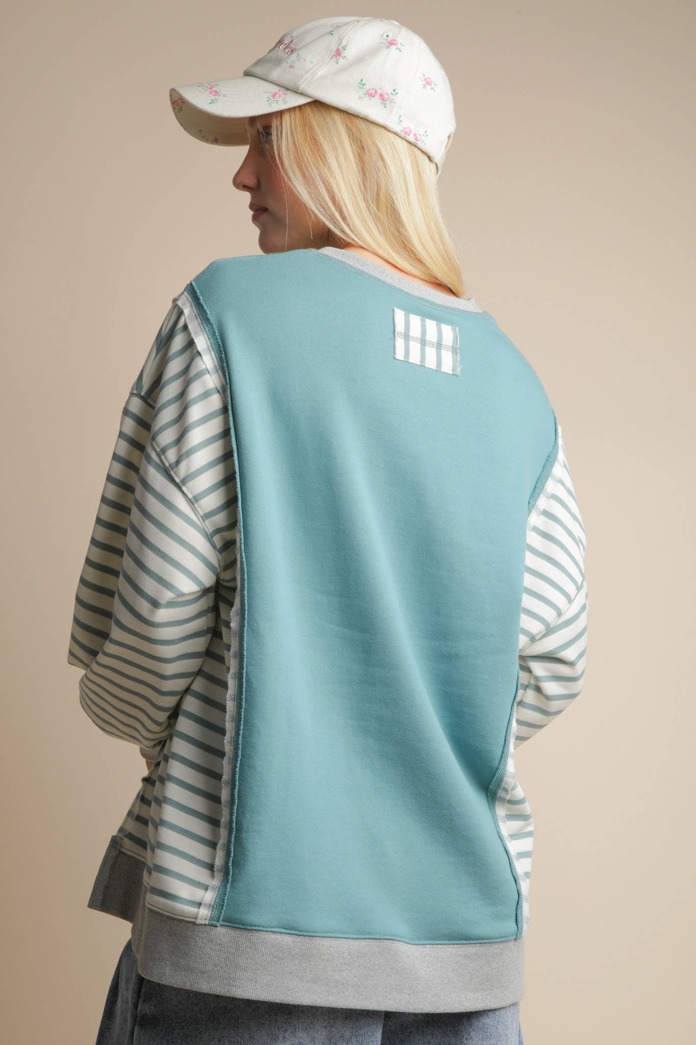 Oversized Striped Casual Knit Top
