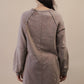 Mineral Washed Raglan Sleeve Casual Mini Dress