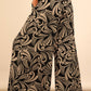 Chloe Printed Wide Leg Long Pants