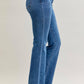 High Waisted Bootcut Double Button WB & Fray Hem