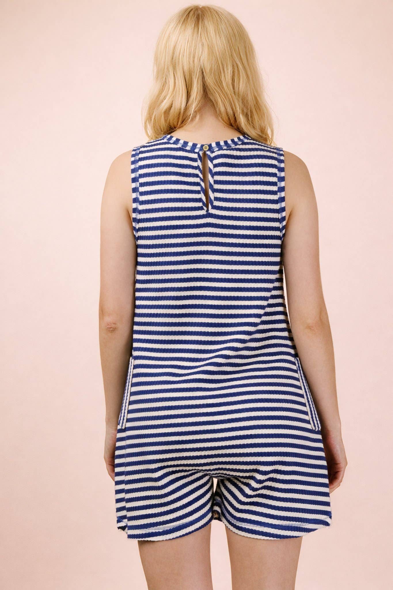 Striped Knit Romper