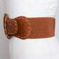 Distressed Look Wide Stitch Belt