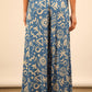 Chloe Printed Wide Leg Long Pants