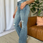 Judy Blue Medium Rise Tummy Control Destroy Flare