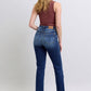 Judy Blue Washed Straight Leg Jeans with Pockets