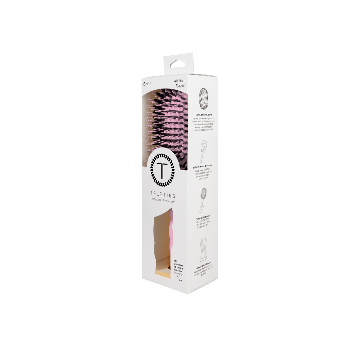 Boar Brush | Bubblegum Pink