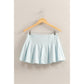 Biana Mid Rise Pleated Mini Skort