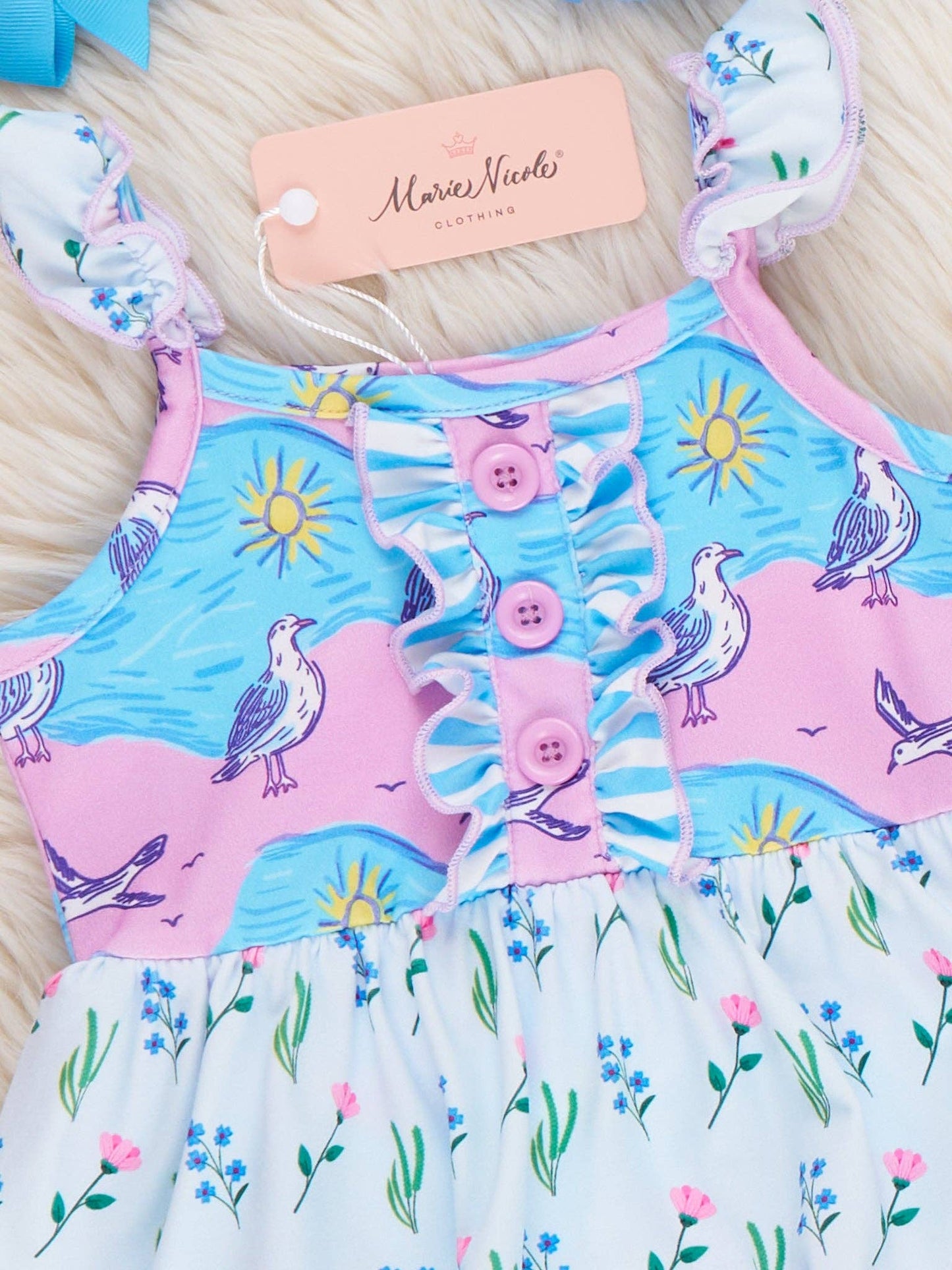 Flower Garden Ruffle Bubble Romper