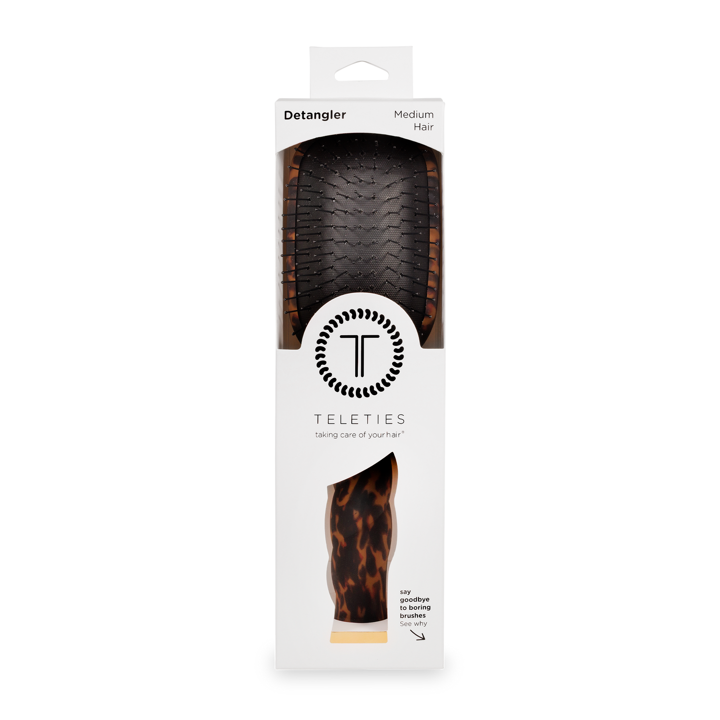 Detangler Hair Brush for Medium Hair - Tortoise