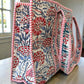 Millie Blue and Pink Floral Tote Bag