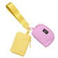 LULU MAC - Butter/Light Pink  Double Pouch Wristlets