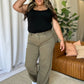 RFM High Rise Garment Dye Wide Flare Jeans
