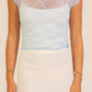 Mock Neck Lace Mesh Top