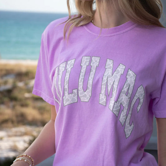 Lulu Mac Tee - Camo/Violet