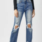 Risen High Rise Straight Crop Jean - The Salty Mare