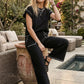 Scuba Contrast Stitch Lounge Set