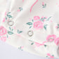 Floral Baby Girls Bow Ruffle Romper