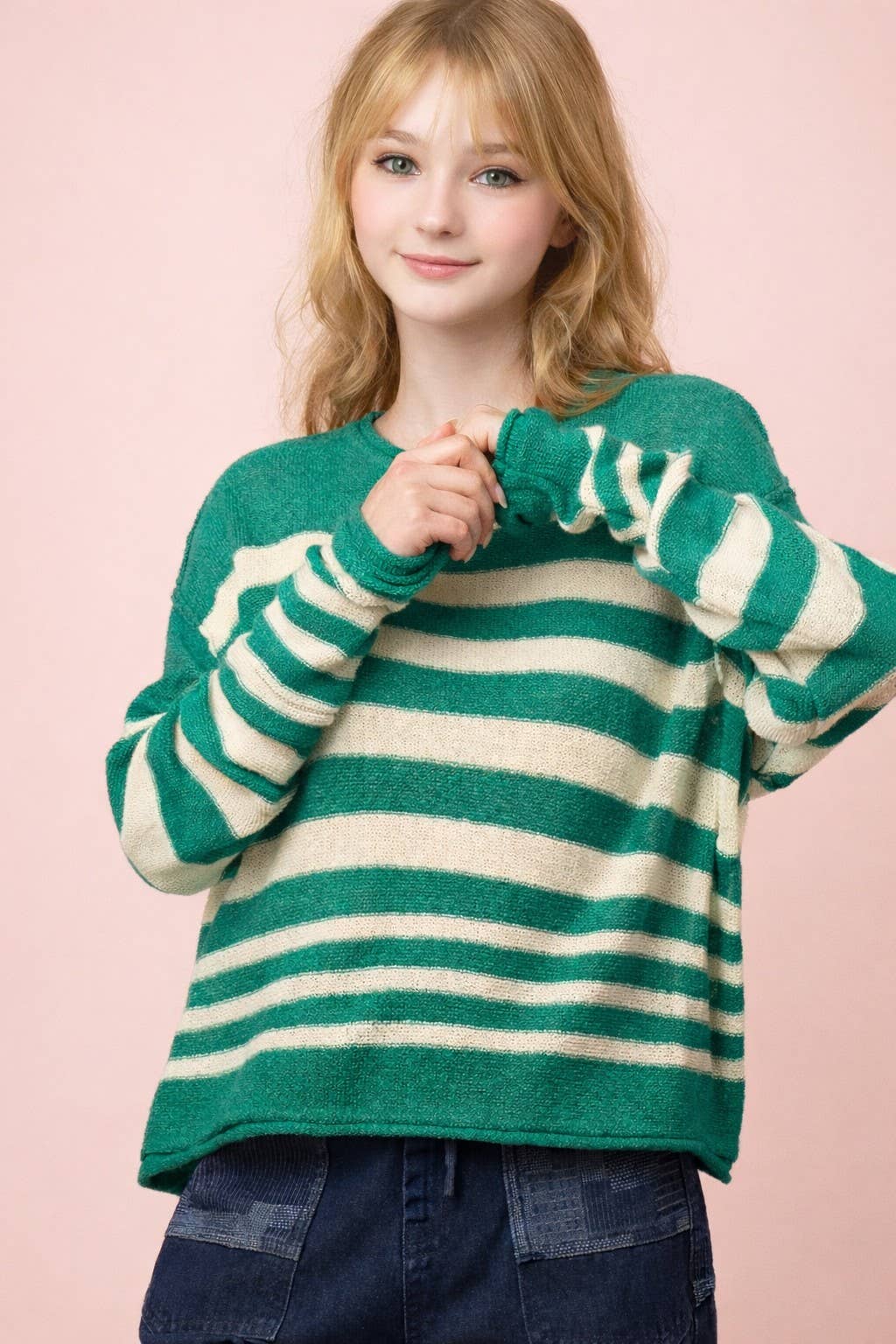 Striped Oversized Knit Sweater