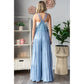 Embroidered Strap Flowy Jumpsuit