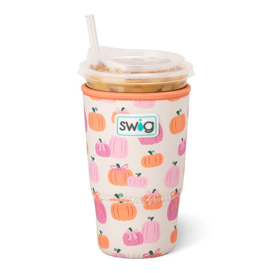 Pumpkins and Bows Iced Cup Coolie (Large)