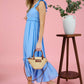 Ruffle Sleeveless Midi Dress