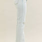 Mid Rise Distressed & Fray Hem Bootcut