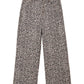 Leopard Frayed Edge Wide Leg High Waist Jeans