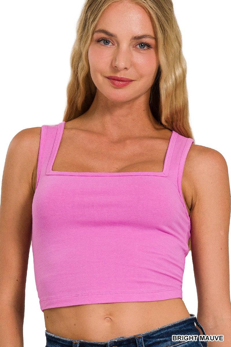 Square Neck Crop Cami - The Salty Mare