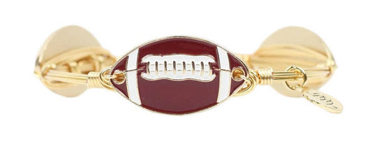 03 The Football Bangle Bracelet - Brown
