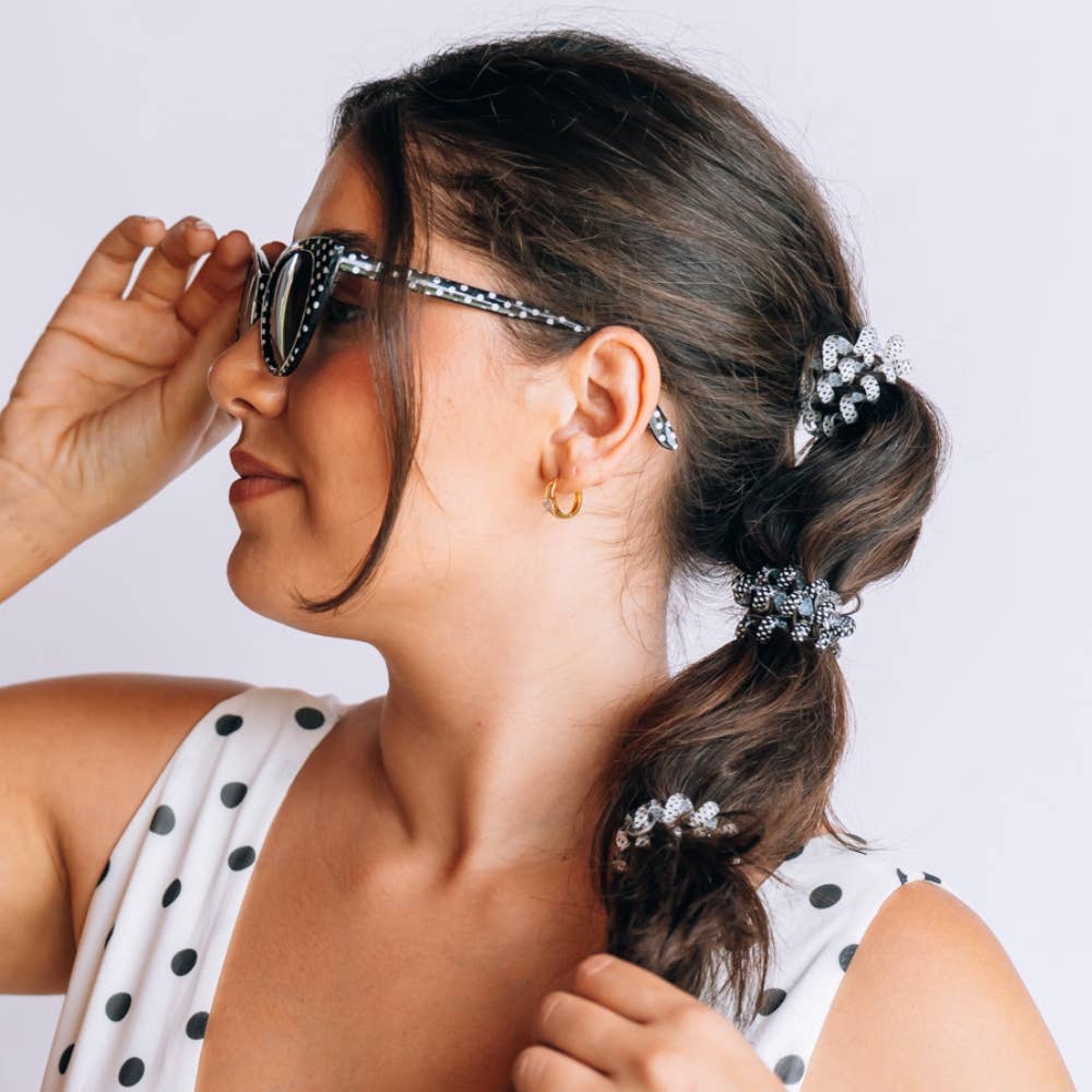 Polka Dot Party Large Hair Ties
