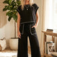 Scuba Contrast Stitch Lounge Set