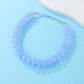 Chunky Beaded Natural Swirl Statement Necklace |