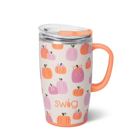Pumpkins and Bows Travel Mug (18oz)