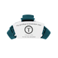 Classic Teal With It Medium Claw Clip