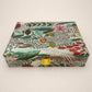 FLORAL PRINT JEWELRY ORGANIZER TRAVEL BOX CASE |