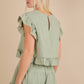 Ruffled Top & Shorts Set