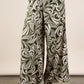 Chloe Printed Wide Leg Long Pants