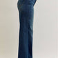 Retro Wide Tummy Control Front Welt Pockets