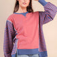 Oversized Striped Casual Knit Top