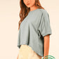 ECO Oversized Crop Comfy Knit Top