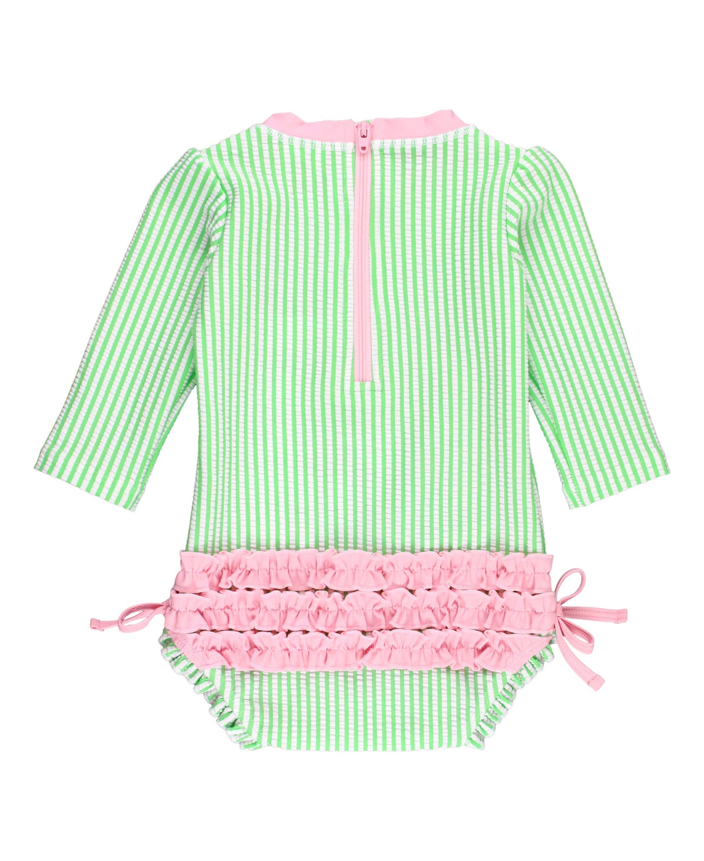 Spring Green Seersucker Swimsuit