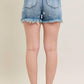 HW Star Print Cut Off Destroy Shorts